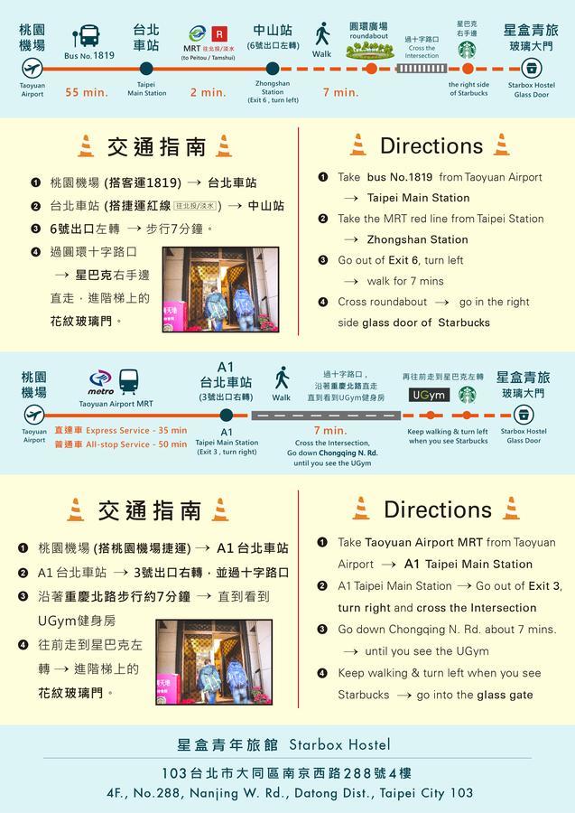 晶城青年旅館 4F Taipei Eksteriør billede